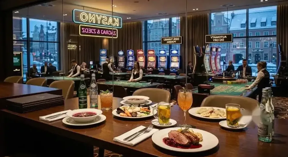 Catering z kuchni Kurnej Chaty — wnętrze lokalu